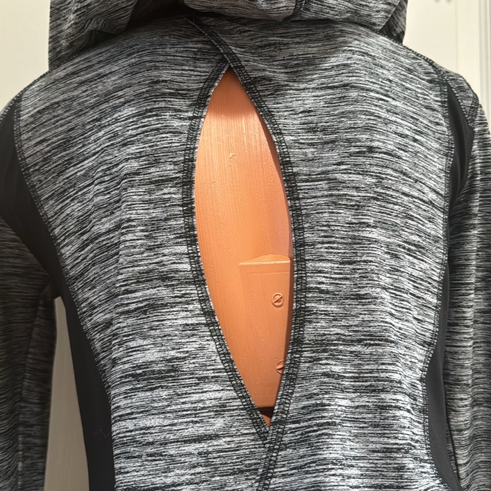 WHBM Athletic Athleisure Black Marled Jacket XS $90 EUC - Picture 8 of 12